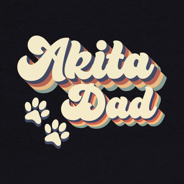 Akita Dad Gift For Lovers of Dogs by MerchAndrey